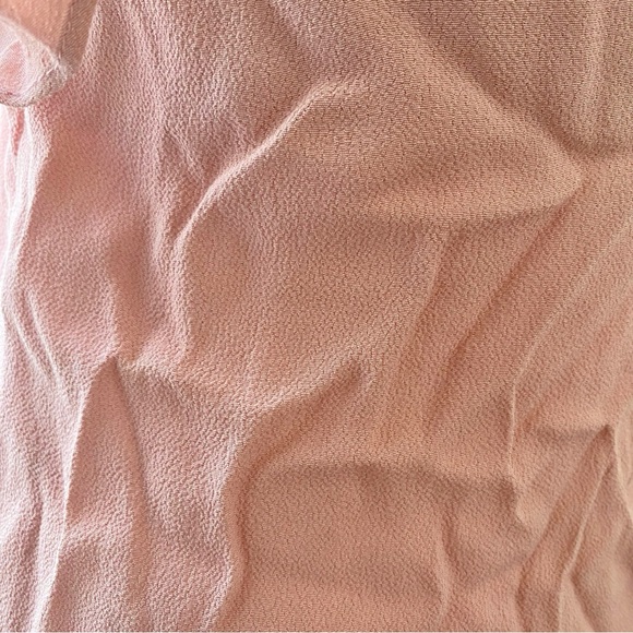 Reformation light pink v-neck hanging arm strap sleeveless tank top blouse - Picture 6 of 10